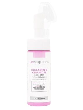 SpaScriptions Collagen & Ceramides Foaming Facial Cleanser - Pink